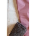 zimní softshell beránek - starorůžová