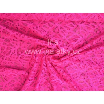 Polyester s elastanem růžová