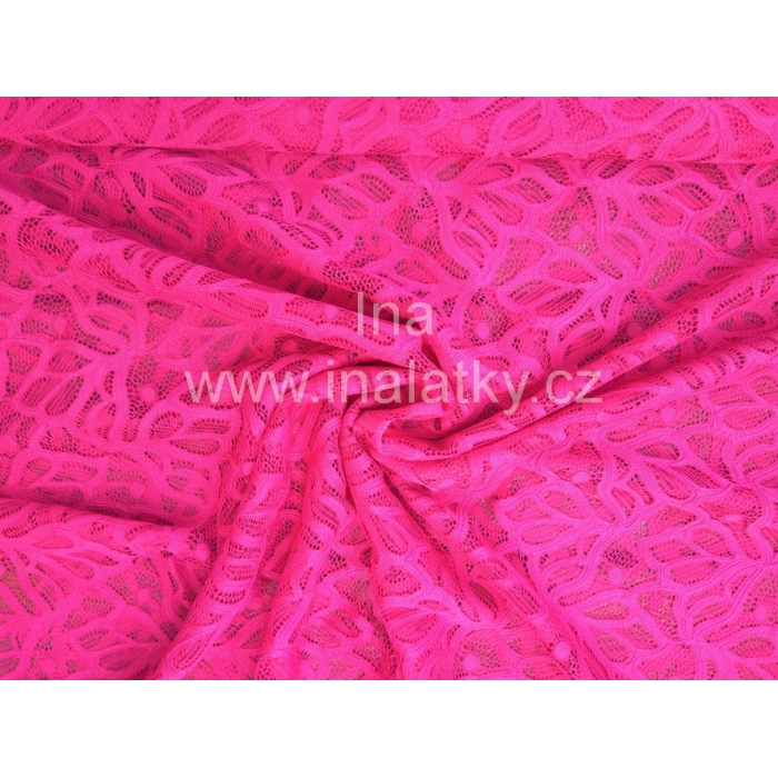 Polyester s elastanem růžová