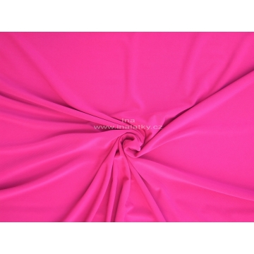 ÚPLET POLYESTER S ELASTANEM růžová
